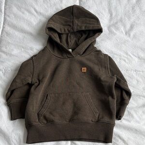 Brown Kids Hooded Sweatshirt - Cozy Pullover Hoodie